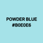powder blue 파란색 색상 표