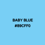 baby blue 파란색 색상 표