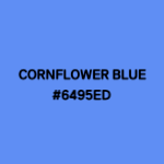 cornflower 파란색 색상 표